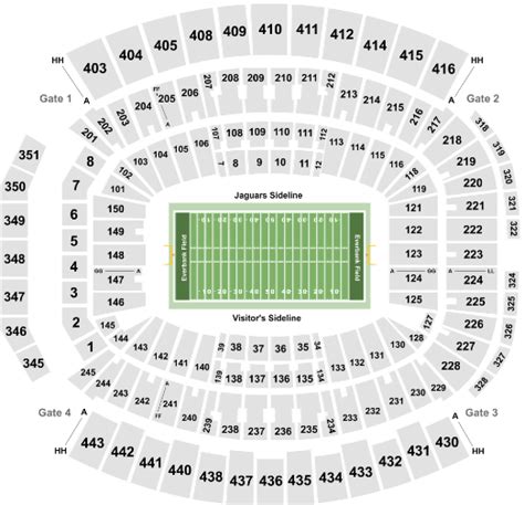 Everbank Field Seating Map Elcho Table