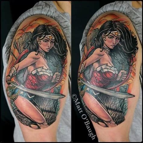 32 Epic Pictures Of The Wonder Woman Tattoo We All Love