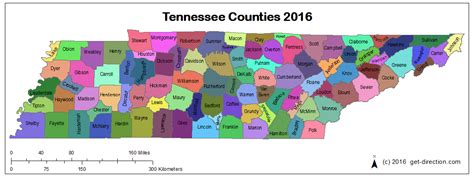 Map Of Tennessee Counties