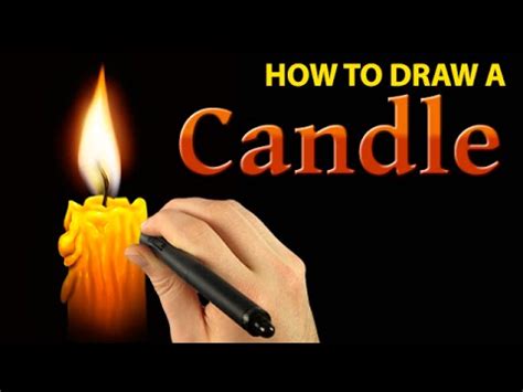 Start by drawing an tall thin oval like shape like in sample 1. How To Draw A Candle with Corel Painter [Draw This #41 ...