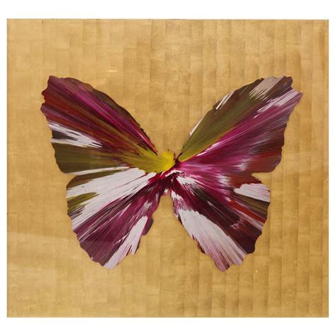 Original Damien Hirst Butterfly Spin Painting 2009 For Sale At 1stdibs
