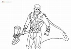 The Avengers Thor Coloring Pages