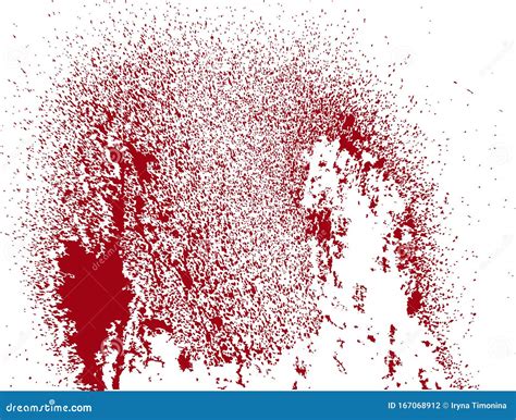 A Spot Of Blood Stains Blood Splatter Vector Illustration On Isolated