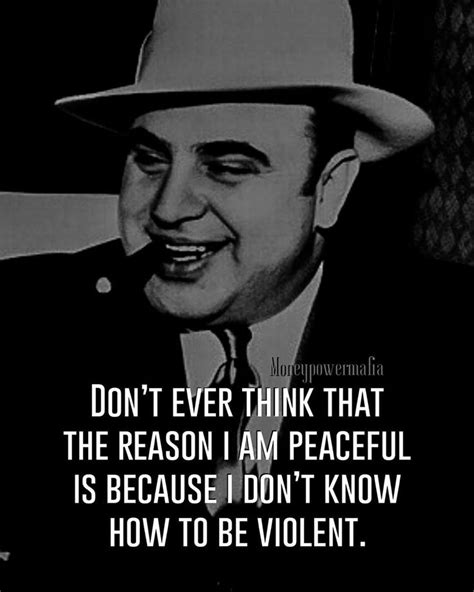 𝐆𝐚𝐧𝐠𝐬𝐭𝐞𝐫 𝐌𝐨𝐭𝐢𝐯𝐚𝐭𝐢𝐨𝐧 on Instagram Al Capone Mafia quote