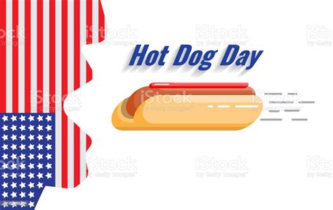 National Hot Dog Day Vector Flat Banner Stock Illustration Download