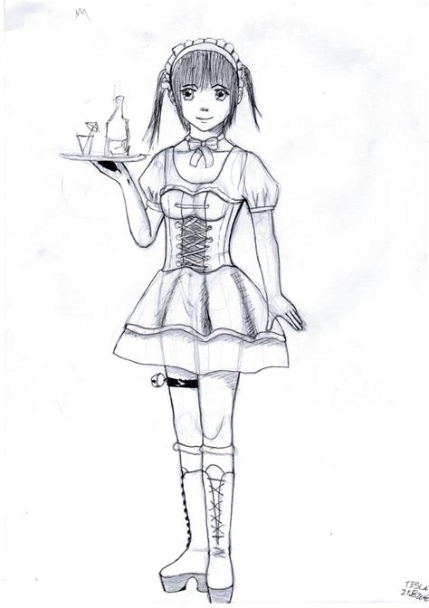 1st Maid Drawing By Crazytesla On Deviantart