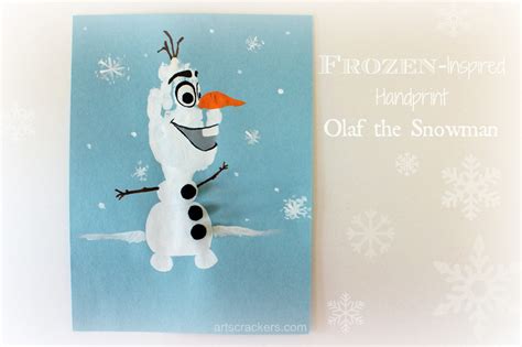 Frozen Inspired Handprint Olaf And Winter Shadow Box
