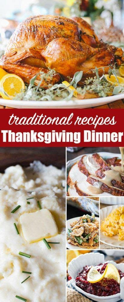 A Look At Atraditional Thanksgiving Dinner Menu Traditional