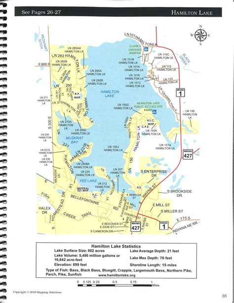 Hamilton Lake Indiana Map Oconto County Plat Map