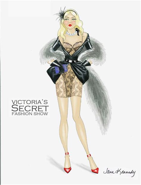 Illustration By Jane Kennedy For The Victoria S Secret Fashion Show