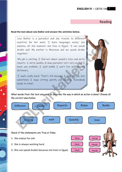 Adverbs Of Manner Esl Worksheet By Zavaletar Vrogue Co