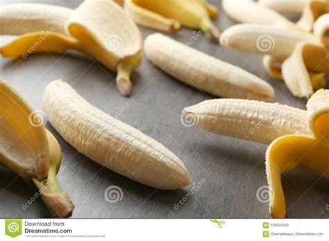 Ripe Peeled Bananas Stock Photo Image Of Ripe Tropical 109525042