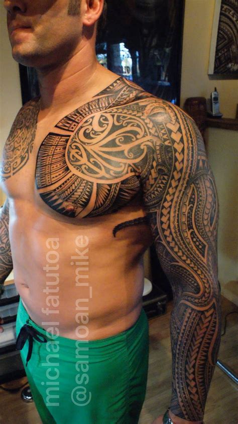 Samoan Tattoo Polynesian Tattoo Tatau Patreon Chest Michael