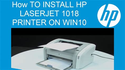 When not being used, the printer conserves workdesk area by folding up right into a tiny box 14.6 inches broad by 14.2 inches deep by 8.2 inches high. How To Install HP laserjet 1018 printer in windows 10 ...