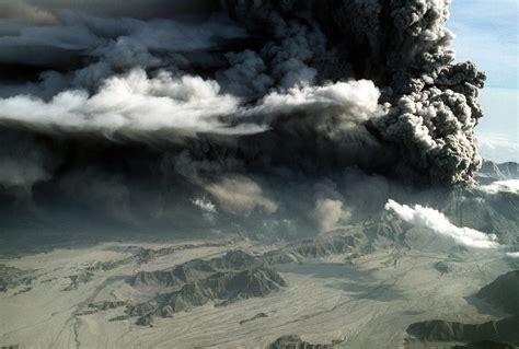 Volcanic Ash Fills The Sky Around Mount Pinatubo During Its Eruption