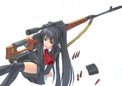 Anime Girl With Gun York Neely Aka James Bond Master Of Guns Flickr