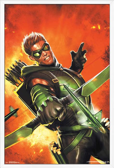 Dc Comics Green Arrow Explosion Poster