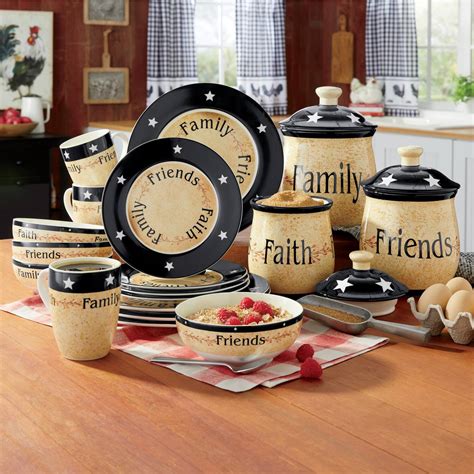 Country Inspirations Dinnerware And Canister Sets