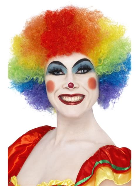 Rainbow Clown Wig Rainbow Afro Multi Coloured Berkshire