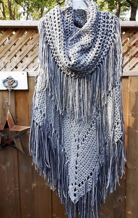 Floral ombre pattern knit jacket. Blessings Ombre Poncho & Cowl, PDF DIGITAL PATTERN by ...