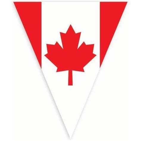 Canadian Flag Pennant Banner Pennant Banners Canadian Flag Custom