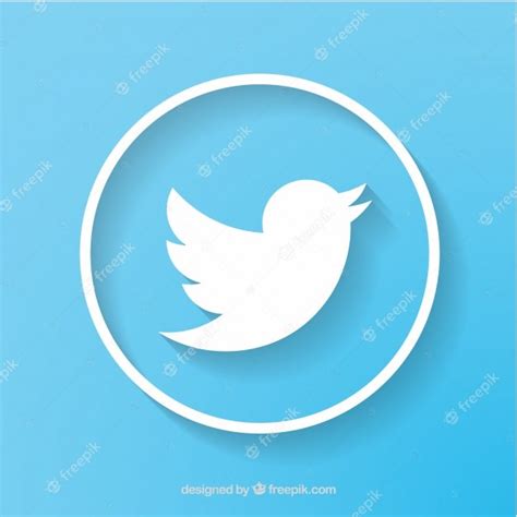 Twitter Social Network Icon Vector Free Vector