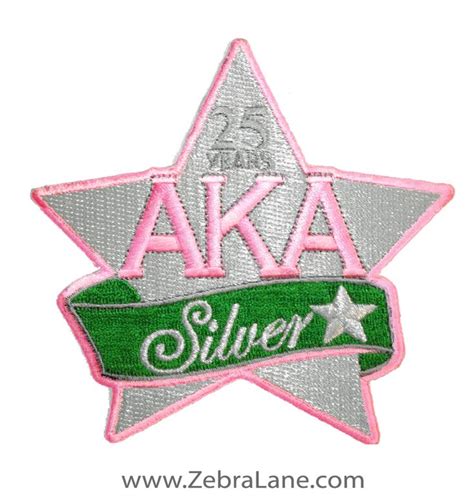 Alpha Kappa Alpha Silver Star Patch Akahland Pinterest My Mom