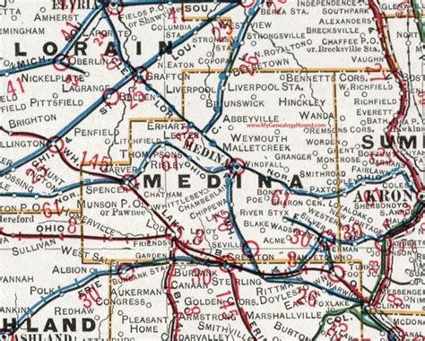 Map Of Medina Ohio