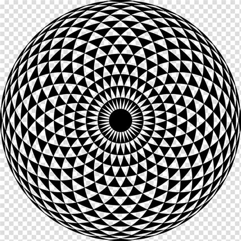 Free Download Round Black And White Optical Illustration Art Mandala