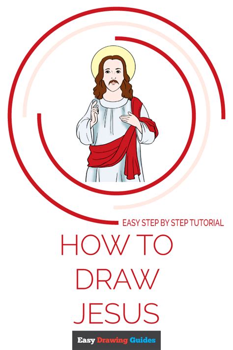 How To Draw Jesus Step By Step Next Draw The Shape Of The Legs And