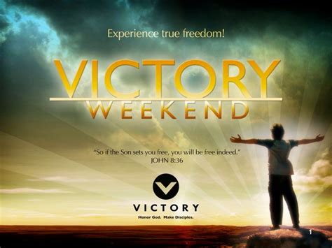 Victory Weekend Logo Victory Honor God Make Disciples