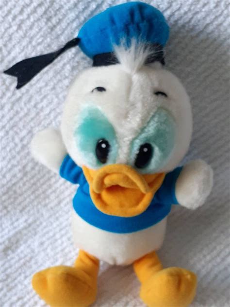 Rare Vintage Donald Duck Plush Tomy Toys Disney Dolls Etsy