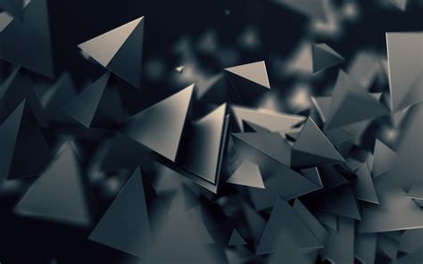 3d Triangles Dark Wallpapers Hd Wallpapers