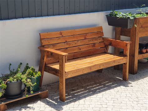 2x4 Garden Bench Howtospecialist How To Build Step By Step Diy Plans