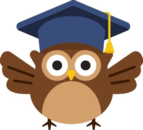 Back To School Owl Graduation Cap 25947145 Png