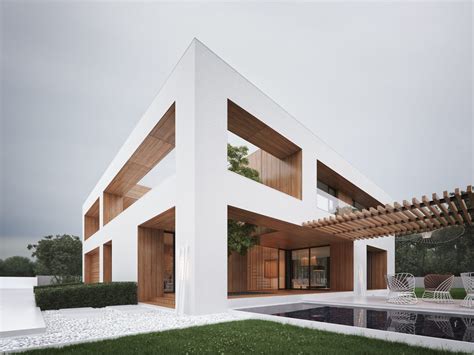 Residential Architecture Inspiration Modern Materials White Wood