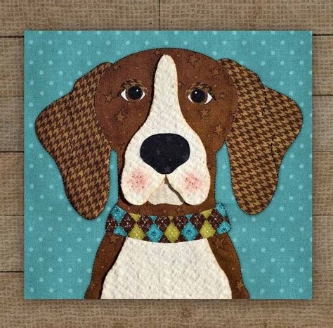 Beagle 2 Precut Fused Applique Pack 8 X 8 Block By The Whole Country