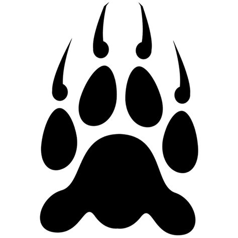 Bear Paw Prints Pictures Clipart Best