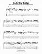 Under The Bridge Sheet Music | Red Hot Chili Peppers | Guitar Tab ...