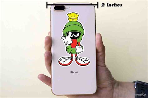 marvin the martian middle finger logo sticker vinyl decal 10 sizes free shipping etsy