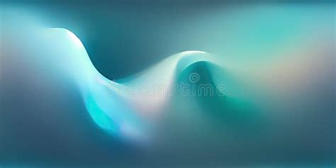 Blurring Effect On A Smooth Flowing Flow Of Bluish White Waves Stock