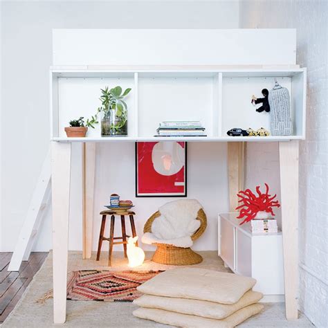 Oeuf is the most recent company to make our list, but they have quickly been building a solid reputation. Oeuf Perch Loft Bed Storage Shelving Unit