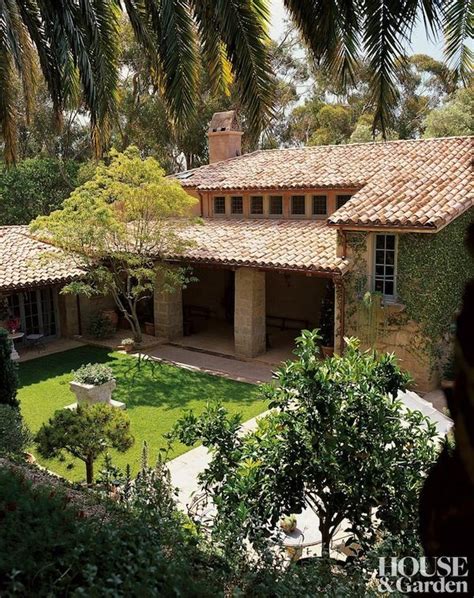 Villa In Montecito Designer John Saladino Italian Farmhouse Style