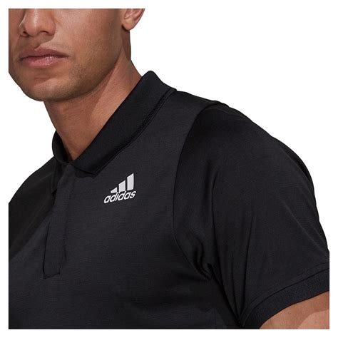 Adidas Men`s Freelift Tennis Polo Black And White