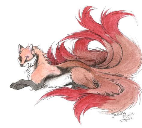 My Nine Tailed Fox By Jessielp89 Foxes Kitsune Pinterest Foxes