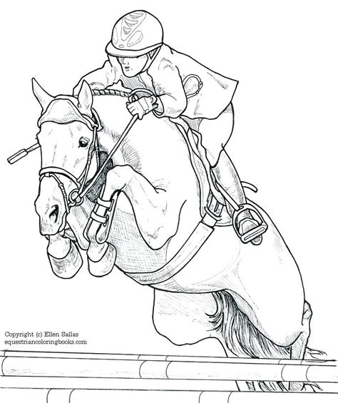 Show Jumping Coloring Pages at GetDrawings | Free download
