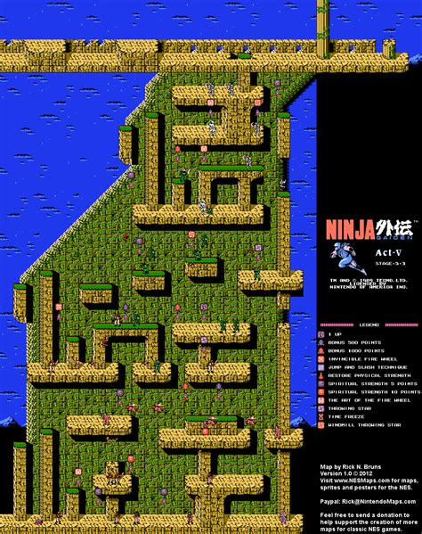 File Ninja Gaiden NES Map Act Png TheAlmightyGuru