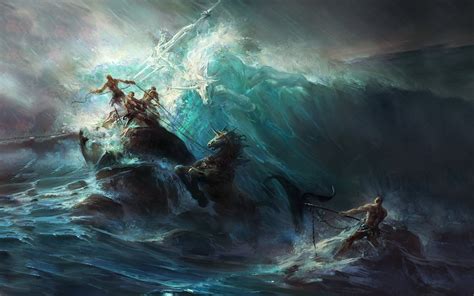 Wallpaper Painting Fantasy Art Artwork Underwater Mythology