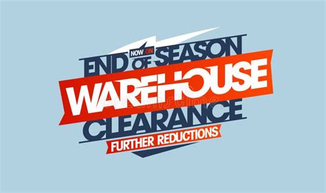 End Of Season Warehouse Clearance Further Reductions Sale Banner