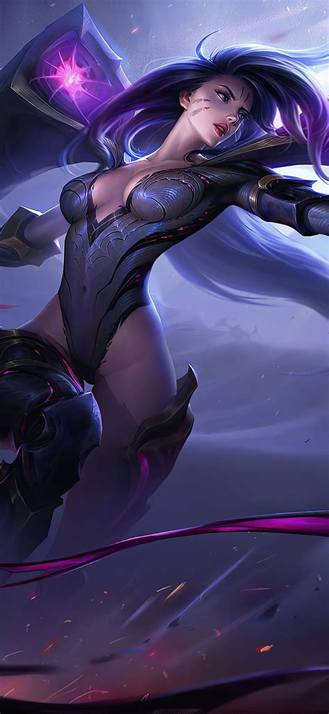 1080p free download 1125x2436 kaisa league of legends artwork iphone xs iphone 10 iphone x